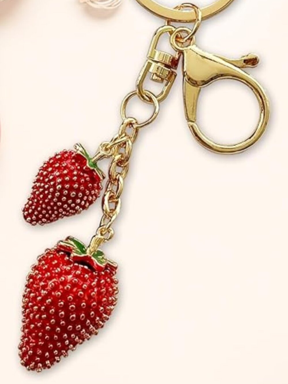 Strawberry Purse Charm